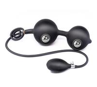 JiXGzAo Giant Inflatable Anal Dilator, Two Steel Balls, Prostate Massage Function, Special for Gays and Lesbians, Anal Ball Anal Plug, Vaginal and Anal Sex Toy with Double Stimulation