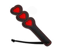 JiXGzAo Heart Tease Paddle Whips Leather Spanking Flirt Whip Erotic Flogger Fetish Restraints Role Play Flirting for Sex Bed Costume Accessory for Adults