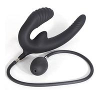 JiXGzAo Inflatable Anal Plug with Pump, Large, Liquid Silicone Expansion Prostate Vaginal Massager, Dual Stimulation Sex Toy for Male Female Couples