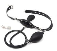 JiXGzAo Inflatable Mouth Gag SM Ball with Strong Bondage Without Belt Adjustable Plug Erotic Games BDSM Fetish Sex Toy for Couple Flirting