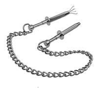 JiXGzAo Nipple Clamps Clitoris with Chain SM Nipples Adjustable Breast Stimulation Fetish Sex Toys for Women Men Extreme