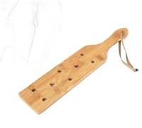 JiXGzAo Paddle Wood SM Spanking Paddle with Wrist Strap Sex Flogger Wooden Paddle Whip Flirting Whips Riding Crops Slapper Slave Massager BDSM Bondage Bed Restraints Sex Toy