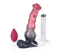 JiXGzAo Realistic Animal Squirt Dildo Silicone Anal Dildo Anal Plug with Sperm Spray Function Large Horse Penis Soft Animal Horse G-Spot Vaginal Anal Sex Toy for Women Men