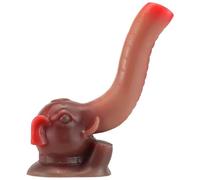 JiXGzAo Realistic Elephant Nose Dildo with Strong Suction Cup Beginner Anal Dildos Anal Butt Plug Silicone Classic Dildos Masturbation Dildo Adult Sex Toys, Brown