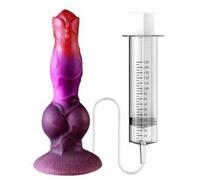 JiXGzAo Realistic Squirting Dildo with Function and Ejaculation Silicone Anal Plug Butt Suction Cup Big Penis East Masturbation Sex Toy Women Men Couple
