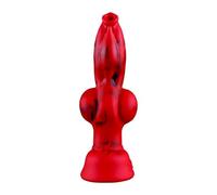 JiXGzAo Realistic Wolf Dog Dildo with Suction Cup, Silicone Anal, Animal Offers 4 Sizes of Men's Plug, Penis Sex Toys for Women Men