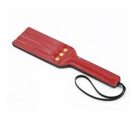 JiXGzAo Red Double Layer Shiny Paddle Spanking Whip Sexual Training Whips Leather Bondage Flirt Flogger Role Play Erotic Fetish Fantasy Cosplay Sex Toys for Adults
