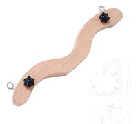 JiXGzAo Restraint Adjustable Oak Scrotum Clip Real Ankle Cuffs Bondage Set Testicles Ball Stretcher CBT Torture Props SM Testicle Press Clamp Squeezer Leg Spreader Foot Pillory