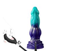 JiXGzAo Simulation Penis Anal Plug Inflatable, Dilator Latex Woman Set with Pump, Prostate Massage