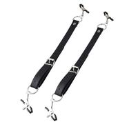 JiXGzAo SM Leather Nipple Clamps Set Adjustable Erotic Clitoris Clamps Soft Rubber Nipple Clamps Nipples BDSM Sex Toy BDSM Toy Hard for Fetish Couples Slave Sex