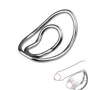JiXGzAo Stainless Steel Testicle Clip Penis Clamp Male Scrotum Divider Slave Cock Rings Men's Chastity Training Device Bondage Trainer Cockcage Sex Toy for Men