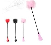 JiXGzAo Whip Whips SM Bondage BDSM Leather Flogger Hand Spanking Slapper Paddle Sex with Feather Tickler Feathers, Versatile for Play and Seduction Erotic Toy for Couples