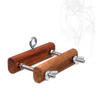 JiXGzAo Wooden Testicle Press Weight Stretcher Penis Ball Squeezer Smasher Breaker Ring Enhancing CBT Erotic Sex Toys for Men
