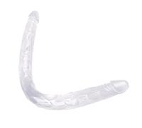 JiXGzAo XXL 56cm Dildo Double Dildo 7 Colors Double Penetration Realistic Dildo Real Penis Replica Lesbian Couple Sex Toys Soft Silicone Anal Dildo Sex Toy SM Masturbating