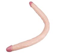 JiXGzAo XXL Double, Classic, Double Pleasure of Penetration and Stimulation High Products for Lesbian Couples, Soft Silicone Anal Dildos and Masturbation Tools