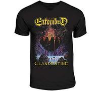 jixi Entombed Clandestine Death Metal T-Shirt Size XL Black