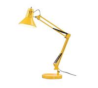 Jixi Swing Arm Desk Lamp Eye Protection Bedroom Bedside Study Desk Desk Lamp Folding Black/White Table Lamp Table Light (Color : Yellow)