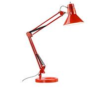 Jixi Swing Arm Desk Lamp Eye Protection Bedroom Bedside Study Desk Desk Lamp Folding Black/White Table Lamp (Color : Red)