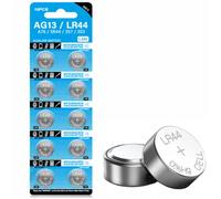 jixik 10pcs LR44 Batteries AG13 Button Cell Battery 1.5V 357 303 SR44 LR1154 Button Coin Batteries G13 L1154 Battery for Watch Toys Remote