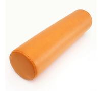 JIXINHEKEJI Neck Roll Pillow PU Leather Bolster Pillow, Round Roll Cylinder Bolster Neck Pillow Waist Back Pillow,Decorative Cylinder Bolster Pillow(Size:7.9x23.6in,Color:Orange)