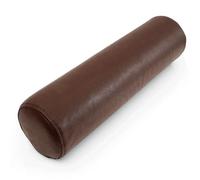 JIXINHEKEJI Neck Roll Pillow PU Leather Bolster Pillow, Round Roll Cylinder Bolster Neck Pillow Waist Back Pillow,Decorative Cylinder Bolster Pillow(Size:7.9x23.6in,Color:Brown)