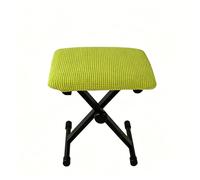 JIXINHEKEJI Stretch Rectangular Stool Cover, Elastic Piano Bench Cover For Home, Soft Polyester Fabric Slipcover With Non-Slip Design, Machine Washable F(Size:55x35x4cm(22x14x2inch),Color:Dark Green)