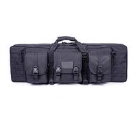 JIXYLN 42 Inch Tactical Double Carbine Case Dual Shoulders Multifunctional Rifles Bag Large for Gun Hunting Shooting Paintball