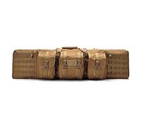 JIXYLN 42 Inch Tactical Double Carbine Case Dual Shoulders Multifunctional Rifles Bag Large for Gun Hunting Shooting Paintball