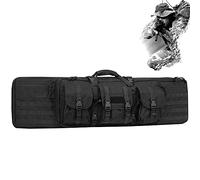 JIXYLN Double Rifle Bag, Soft Long Rifle Case, Long Gun Brifle Backpack