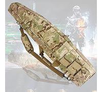 JIXYLN Hard Soft Rifle Cases,Double Rifle Case,Slip Bag,Outdoor Camping Shotgunual Padded Rifle Case Gun Bag/Bronze/120Cm/47In