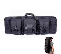 JIXYLN Hunting Gun Bags Soft Padded Rifle Cases Shotgun Case Gun Backpack Air Rifle Case Double Gun Cases with Multiplekets/Black/140Cm