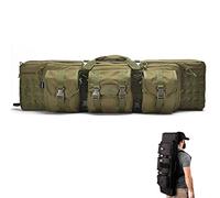 JIXYLN Hunting Gun Bags Soft Padded Rifle Cases Shotgun Case Gun Backpack Air Rifle Case Double Gun Cases with Multiplekets/Green/118Cm