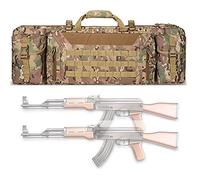 JIXYLN Rifle Case Double Gun Cases for Rifles Outdoor Airsoft Gun Bgun Bags for Rifles and Gun Carrying Case Rifle Bags/Camoufle/90Cm