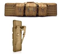 JIXYLN Rifle Cases Double Long Gun Bsoft Gun Brifle Backpack Gun Carrying Case Rifle Bags/Brown/93Cm