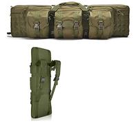 JIXYLN Rifle Cases Double Long Gun Bsoft Gun Brifle Backpack Gun Carrying Case Rifle Bags/Green/118Cm