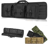 JIXYLN Rifle Cases Double Rifle Case Gun Bags for Rifles Soft Rifle Bwith Storashooting Ranrifle Bags/Black/93Cm