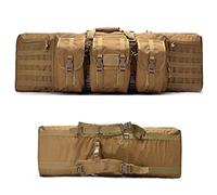 JIXYLN Soft Double Rifle Bag Tactical Long Rifle Backpack, 95/105/118/140 cm Rifle-Case Soft Shotgun-Bag Gun-Cases Perfect for Rifle Pistol Firearm Storage and Transportation,Beige-47in/118cm