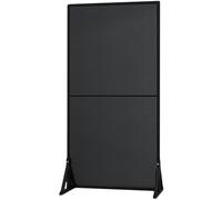 JIXYLN Two-Double Metal Pegboard Panels, Pegboard Organizer Kit With Wheels, Floor-Standing Craft Fair Display Rack, Home Office Kitchen Storage Rack