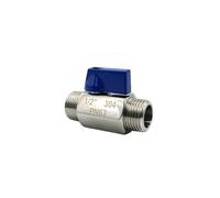 JIYAMI'EN EL 1/8 1/4 3/8 1/2 3/4 1 Inch BSP Male Thread 304 Stainless Steel Mini Ball Valve Adapter for Water Oil Gas (Specification : 1/2Inch)