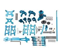 jiyaohui For 1:14 144001 RC Car Full Upgrade Spare Parts Metal C Seat Steering Cup Swing Arm Central Drive Shaft,Blue