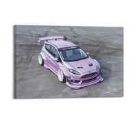 JIYAYCU American Racing Car Poster Fiesta ST Rally Car Decorative Painting Canvas Art Picture 08x12inch(20x30cm)
