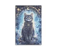 JIYAYCU Animal Artwork Poster Kittens in The Universe Decorative Painting Canvas Art Picture 20x30inch(50x75cm)