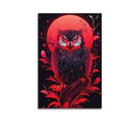 JIYAYCU Animal Artwork Poster Owls in The Sun Decorative Painting Canvas Art Picture 24x36inch(60x90cm)