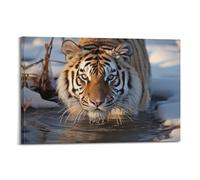 JIYAYCU Animal Artwork Poster The Tiger That Walks Slowly Decorative Painting Canvas Art Picture 20x30inch(50x75cm)