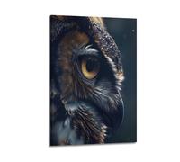 JIYAYCU Animal Artwork Poster Watching The Owls from Afar Decorative Painting Canvas Art Picture 24x36inch(60x90cm)