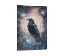 JIYAYCU Animal Poster Crows Looking at The Sky Decorative Painting Canvas Art Picture 16x24inch(40x60cm)
