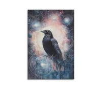 JIYAYCU Animal Poster Crows Looking at The Sky Decorative Painting Canvas Art Picture 24x36inch(60x90cm)