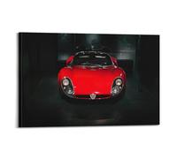 JIYAYCU Elegant Italian Super Car Poster 33 Race Car Decorative Painting Canvas Art Picture 08x12inch(20x30cm)