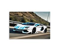 JIYAYCU Italian Supercar Poster Aventador Sport Car Driving at High Galloping Decorative Painting Canvas Art Picture 12x18inch(30x45cm)