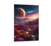 JIYAYCU Space Poster Colors And Glories of The Cosmos Decorative Painting Canvas Art Picture 12x18inch(30x45cm)